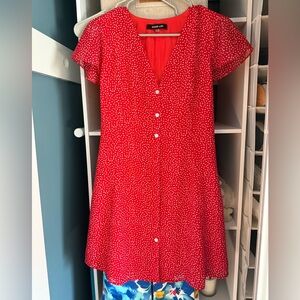 Sugar lips button up mini dress